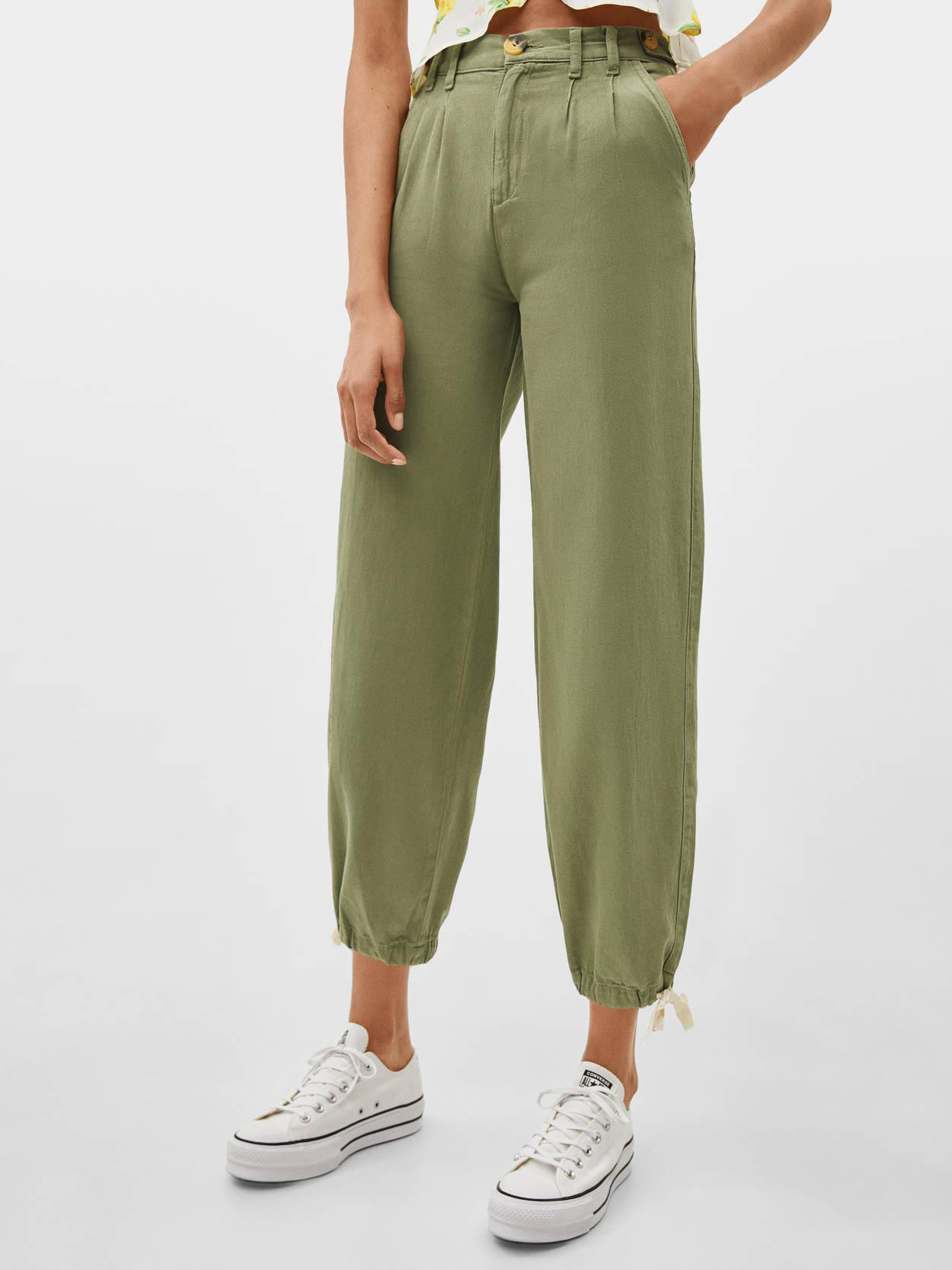 

Брюки Bershka XAZ220949MIZD  Хаки, Брюки Bershka XAZ220949MIZD 38 Хаки