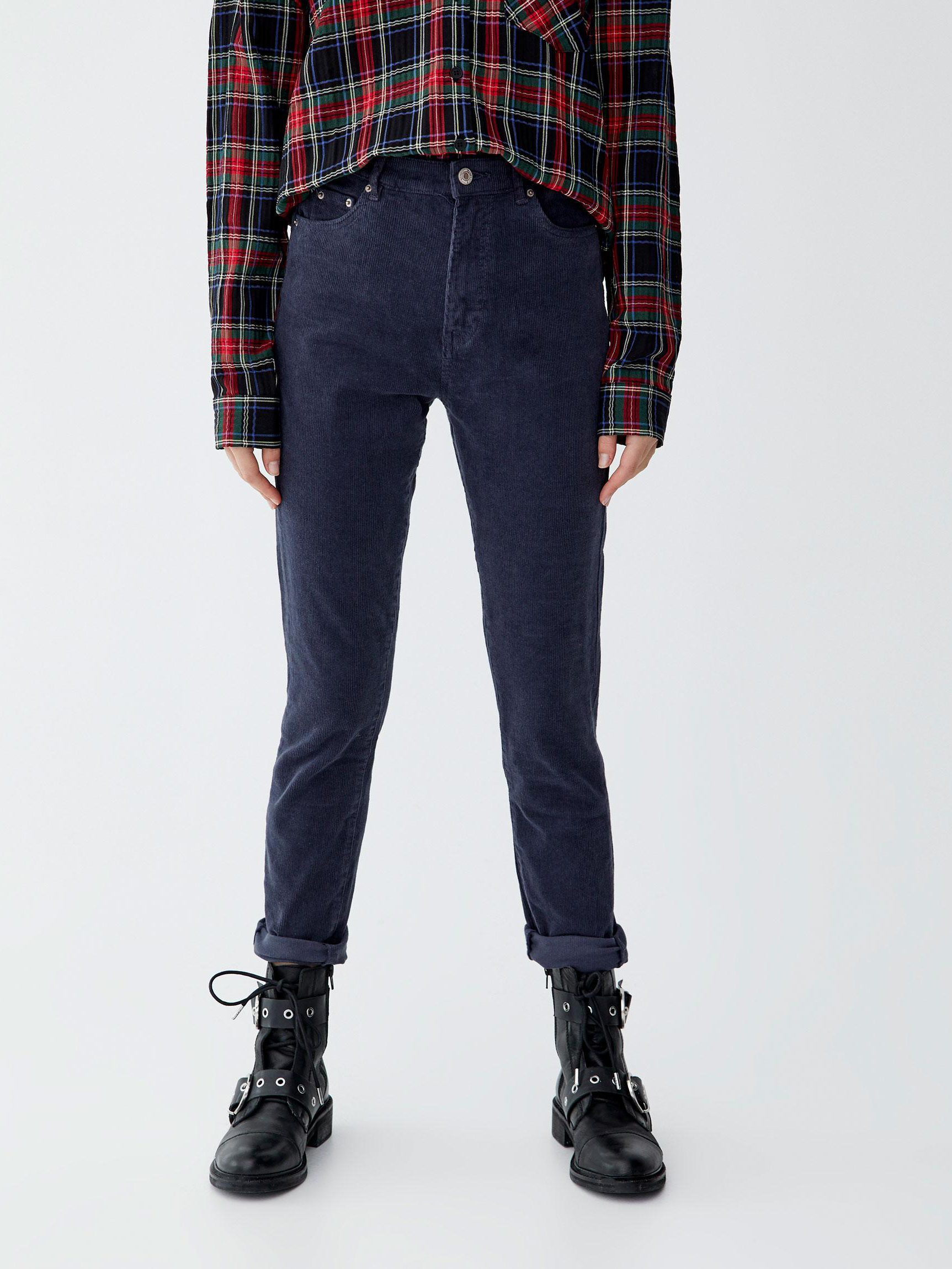 

Брюки Pull & Bear XAZ220315SAHO  Серые с синим, Брюки Pull & Bear XAZ220315SAHO 34 Серые с синим