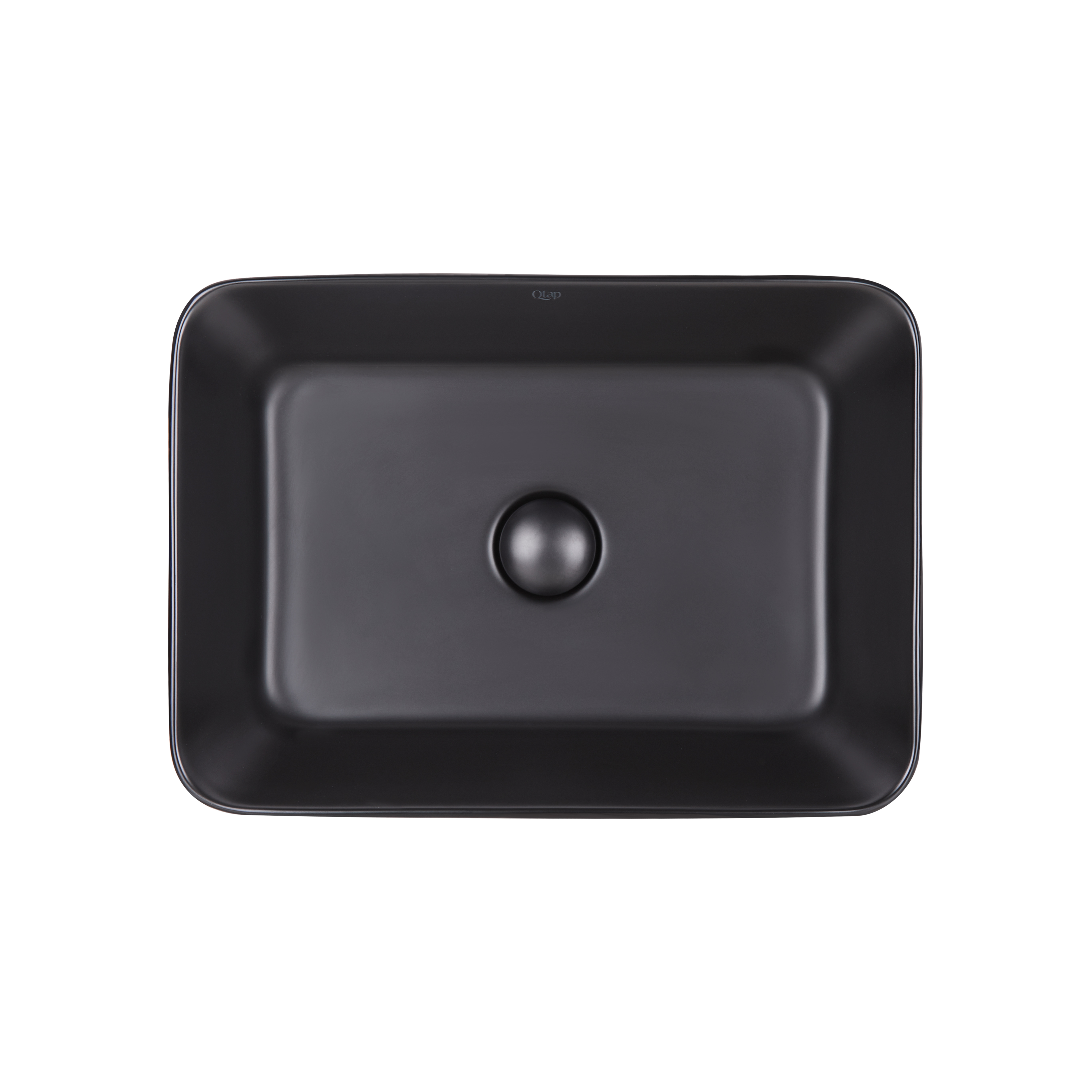

Раковина Qtap Virgo 49х34,5 см Matt black с донным клапаном QT18112261MBMB