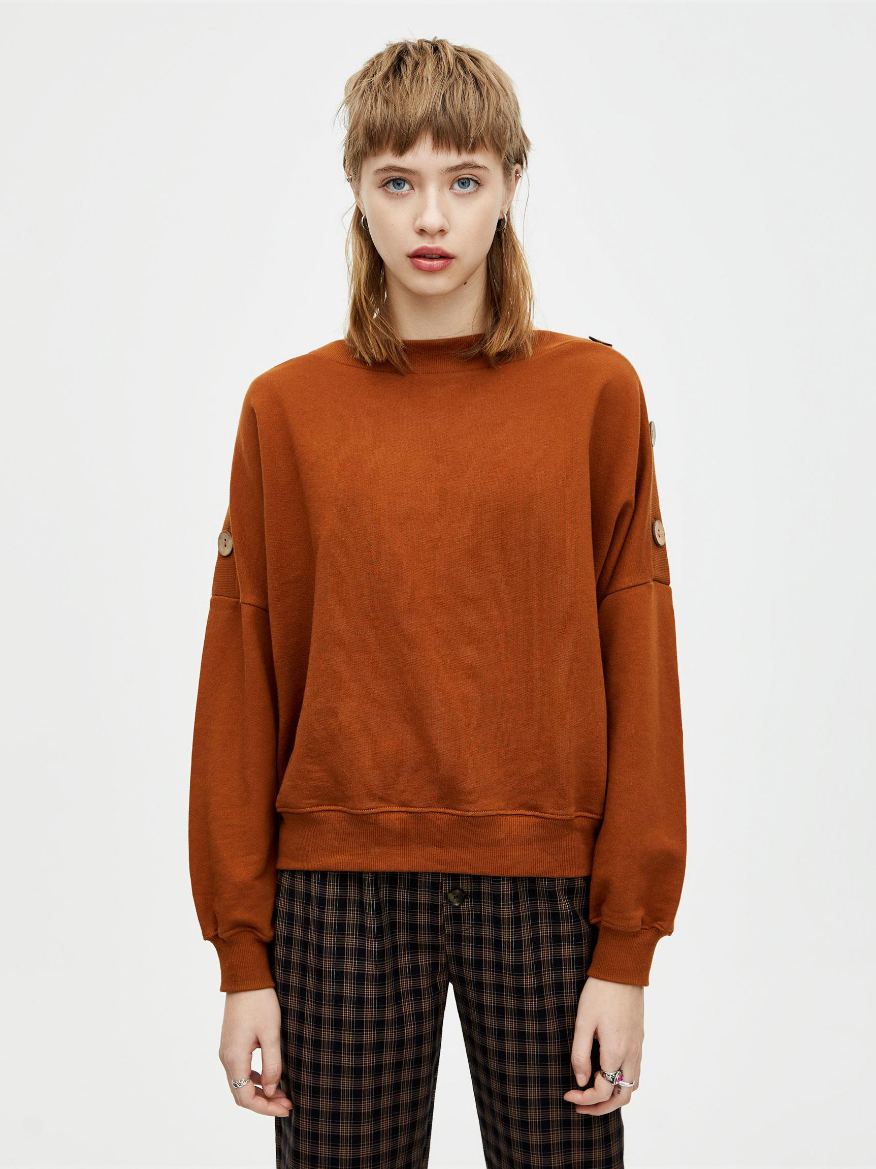 

Свитшот Pull & Bear XAZ295054MXTT  Коричневый, Свитшот Pull & Bear XAZ295054MXTT XS Коричневый