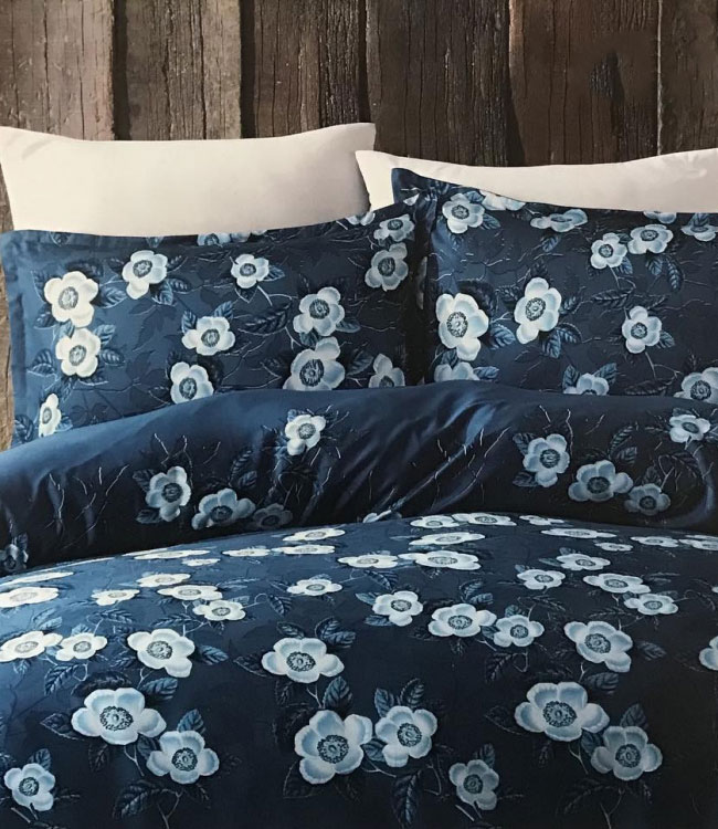 

Комплект постельного белья Zugo Home Сатин Ocean V1 Cиний 160x220х2 (ts-02887)