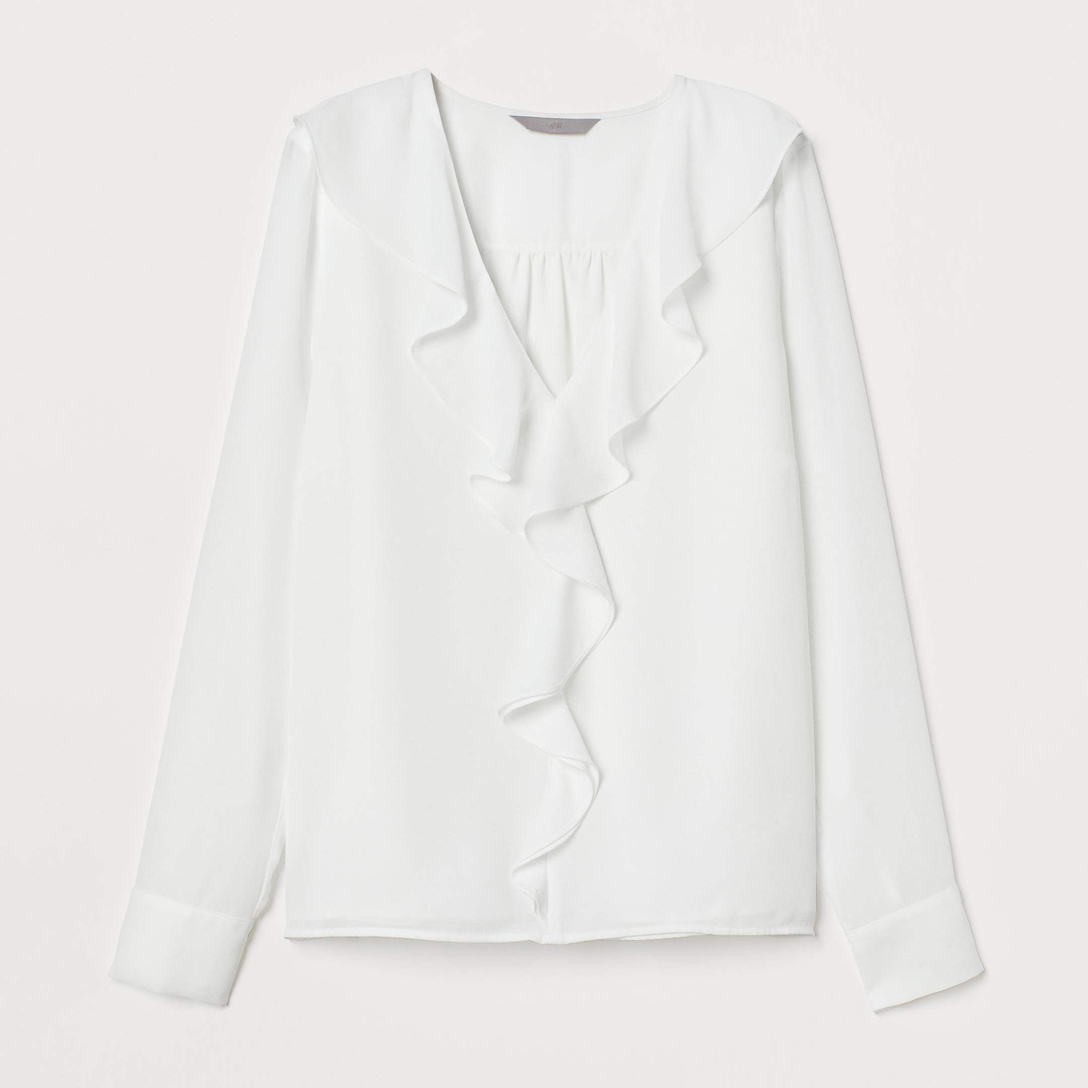 

Блузка H&M 0728445-9  Белая (СА2000001881453, Блузка H&M 0728445-9 40 Белая (СА2000001881453)