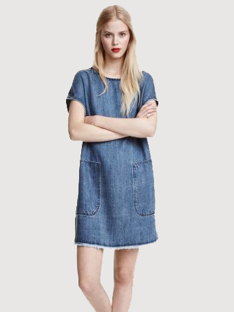 

Джинсовое платье H&M 11-0399048-001  Синее (СА2000001880296, Джинсовое платье H&M 11-0399048-001 36 Синее (СА2000001880296)