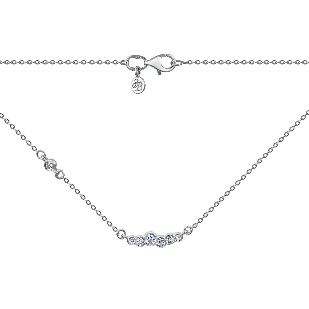 

Колье из серебра с фианитами 000151316 40 размера