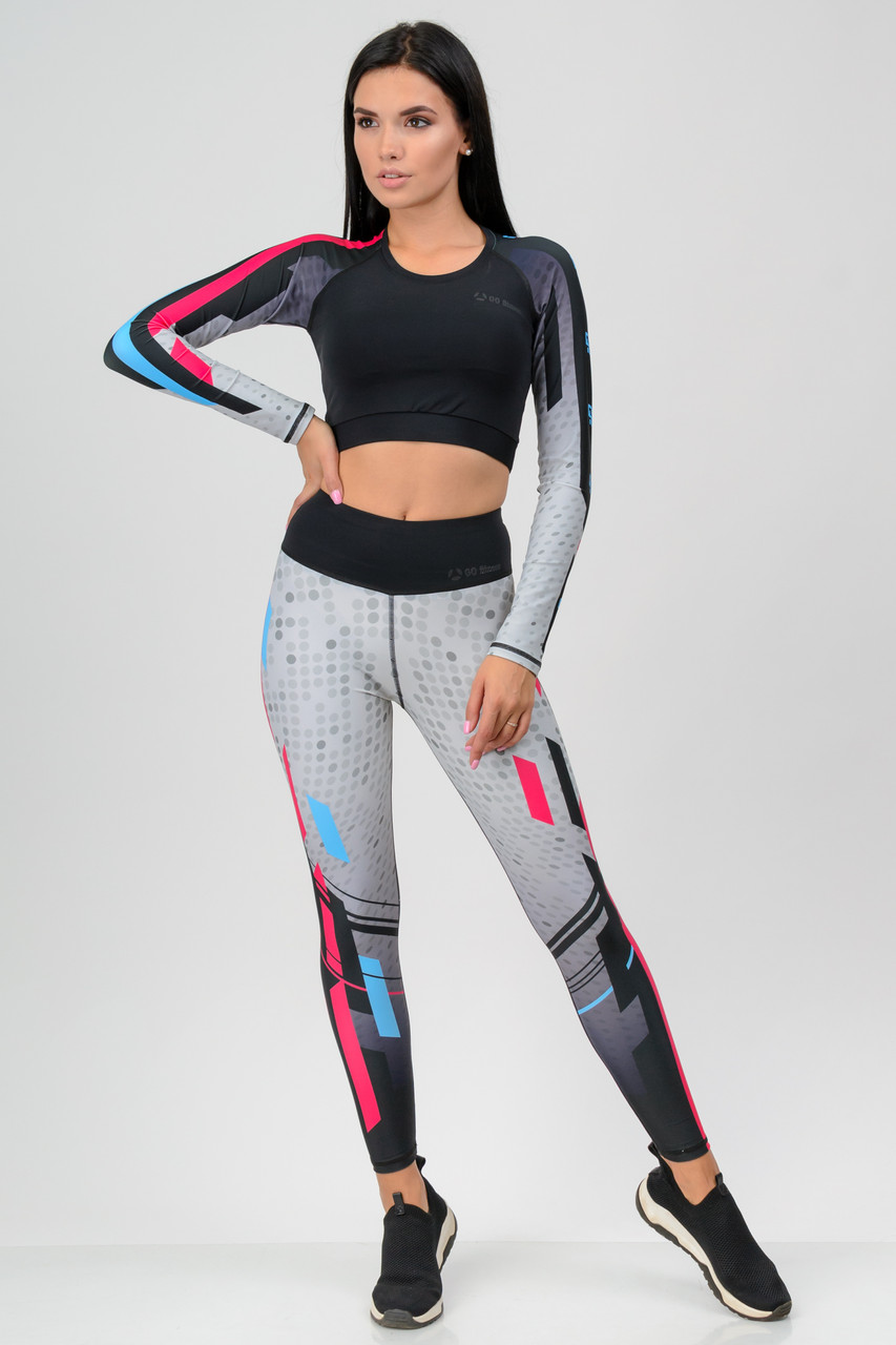 

Костюм для фитнеса (рашгард и лосины) Go Fitness 90034 размер -XXL, Костюм для фитнеса (рашгард и лосины) Go Fitness 90034 размер XL-XXL