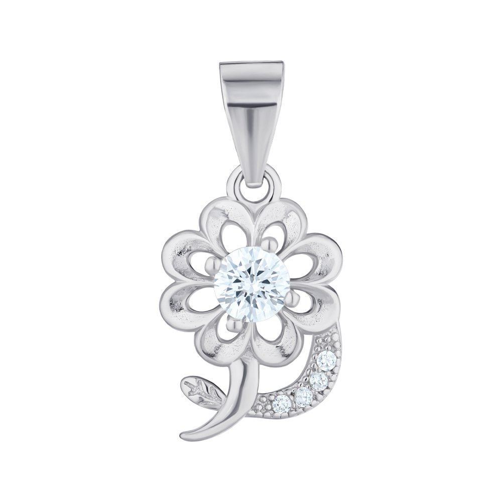 

Серебряная подвеска с фианитами 000147682