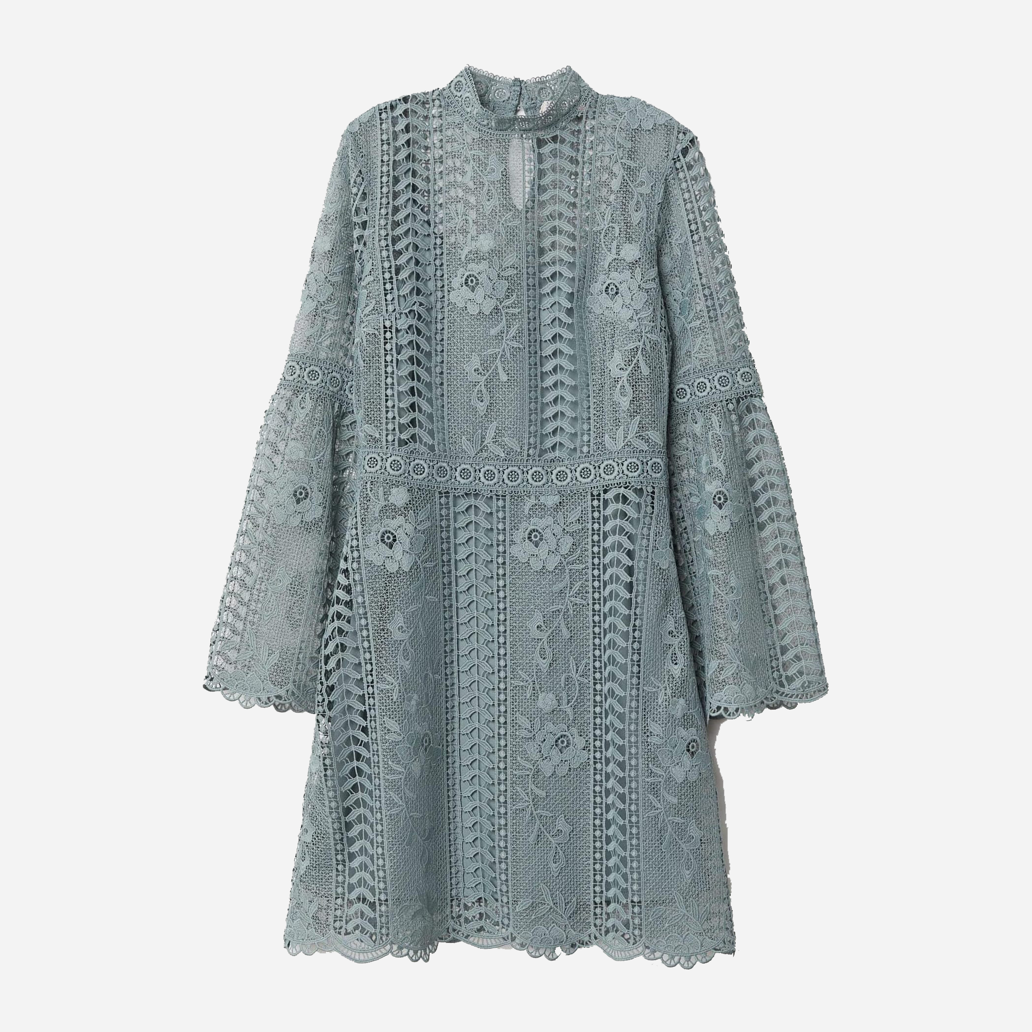 

Платье H&M XAZ170094THUB  Бледно-синее, Платье H&M XAZ170094THUB 34 Бледно-синее
