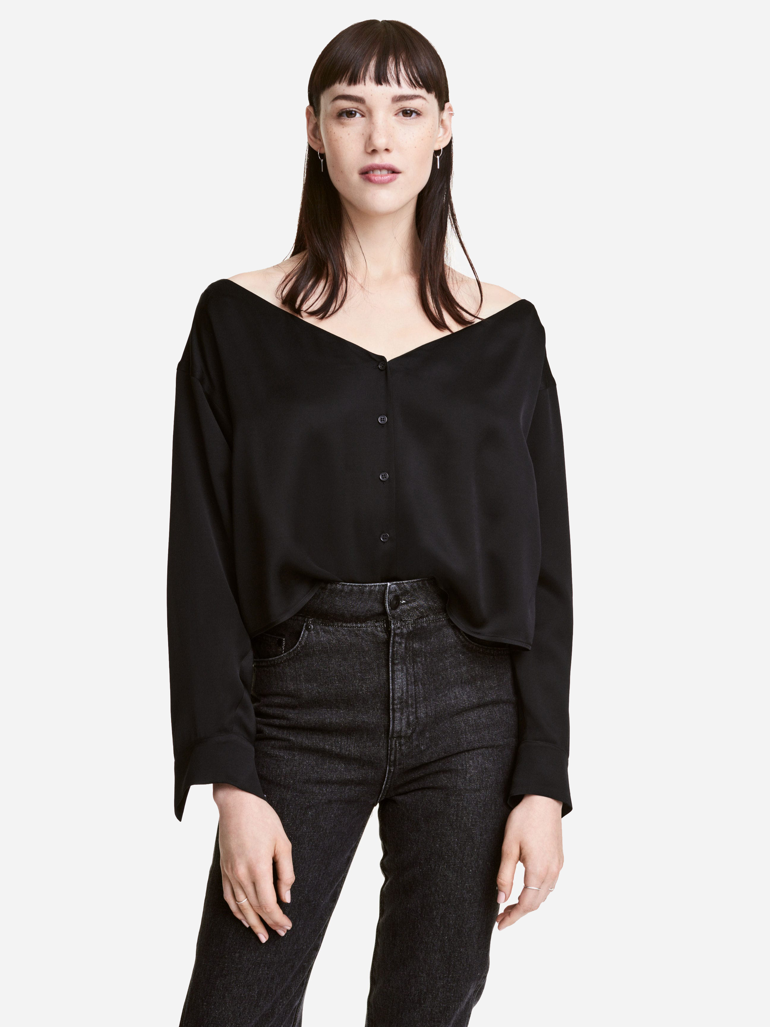 

Блузка H&M XAZ057286SKTH  Черная, Блузка H&M XAZ057286SKTH 40 Черная