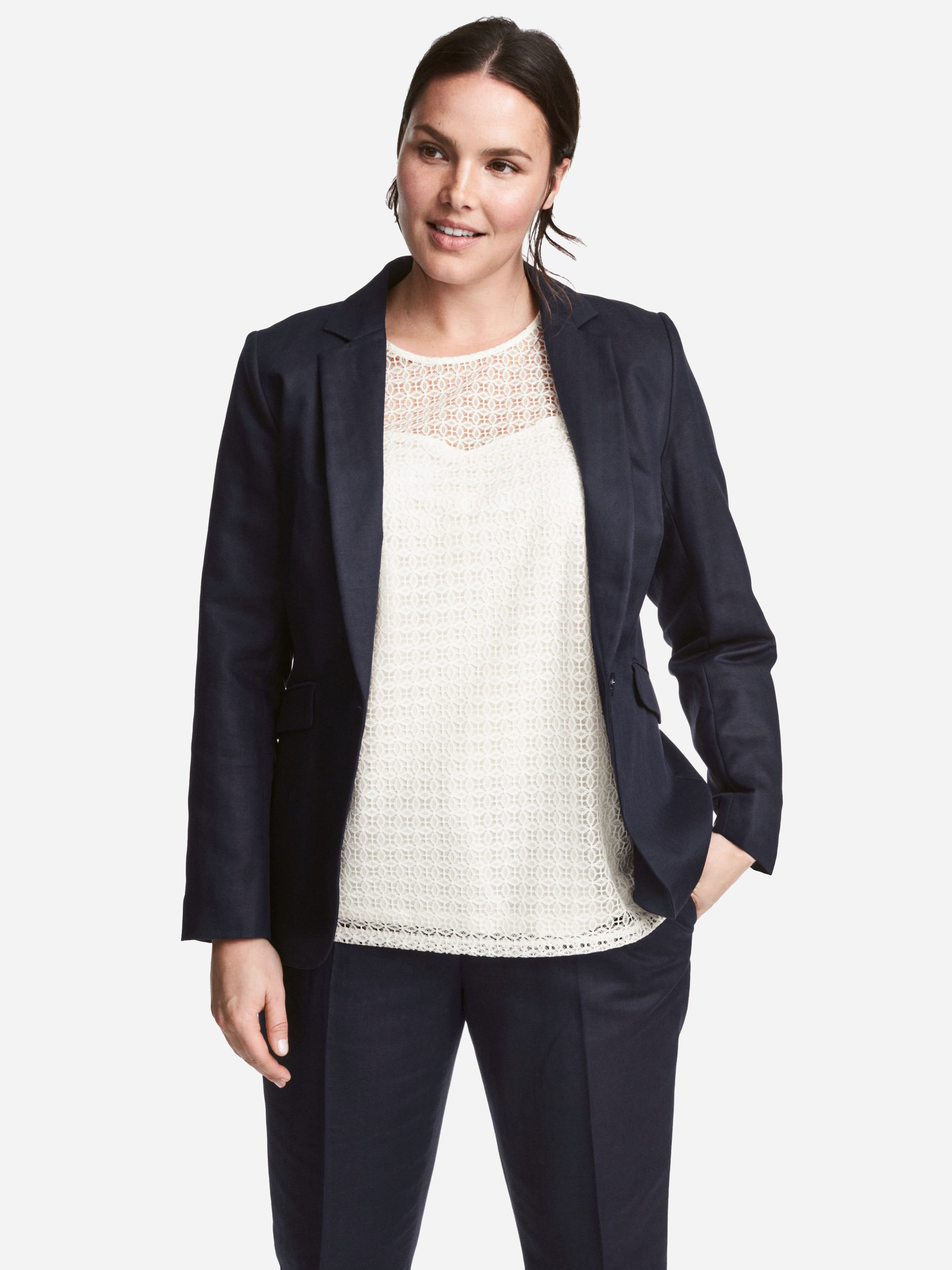 

Пиджак H&M XAZ064059WNQF  Темно-синий, Пиджак H&M XAZ064059WNQF 48 Темно-синий