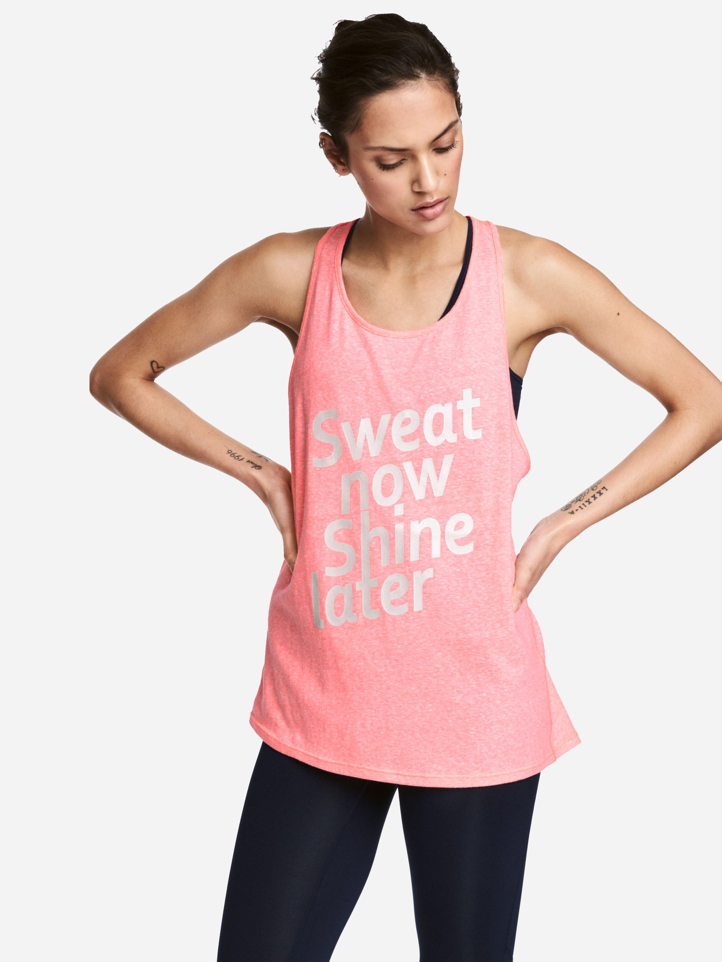 

Спортивная майка H&M XAZ072661FIAH  Розовая с серым, Спортивная майка H&M XAZ072661FIAH XS Розовая с серым