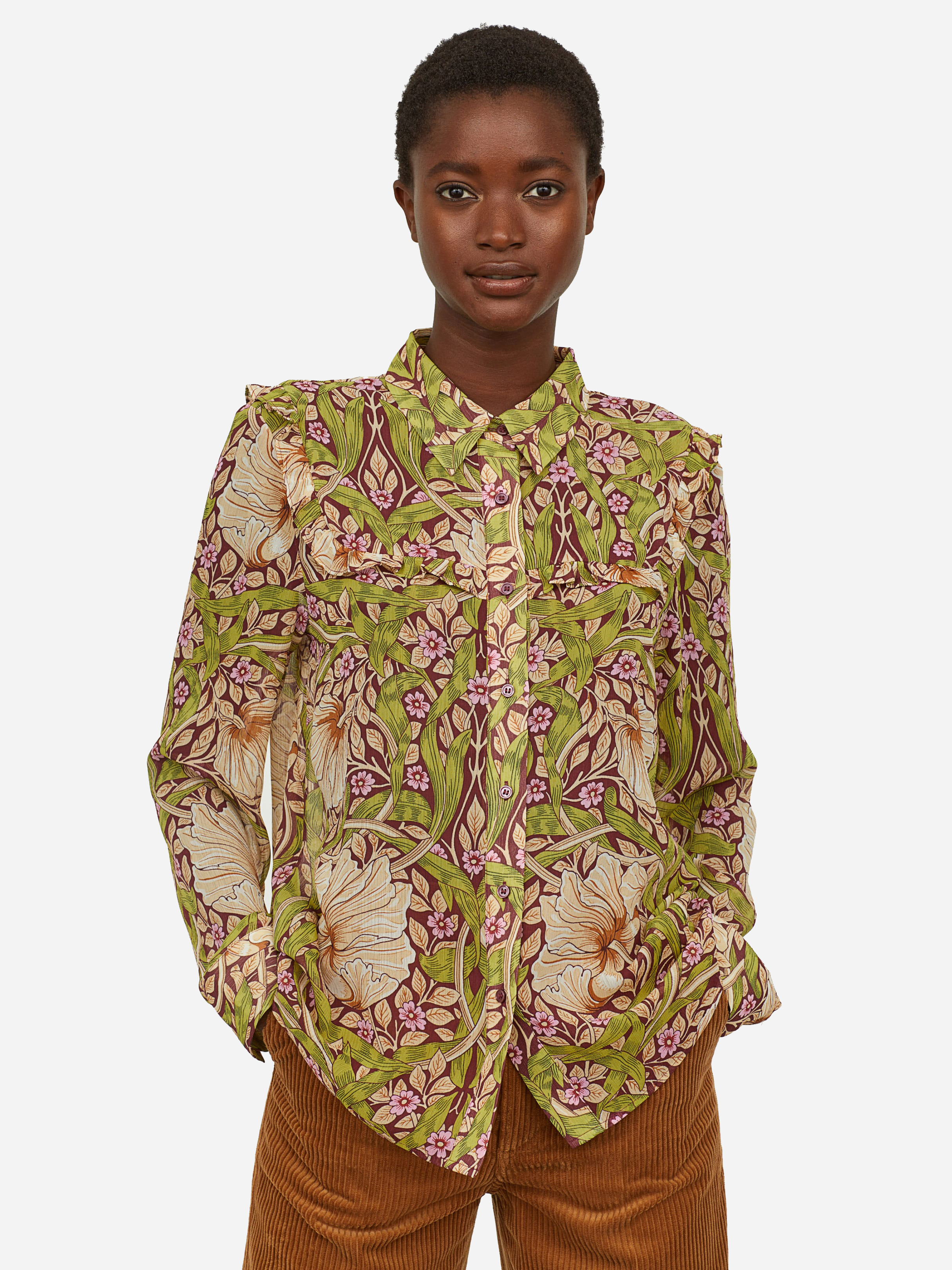 

Рубашка H&M XAZ117256ODNZ  Зеленая с бордовым, Рубашка H&M XAZ117256ODNZ 36 Зеленая с бордовым