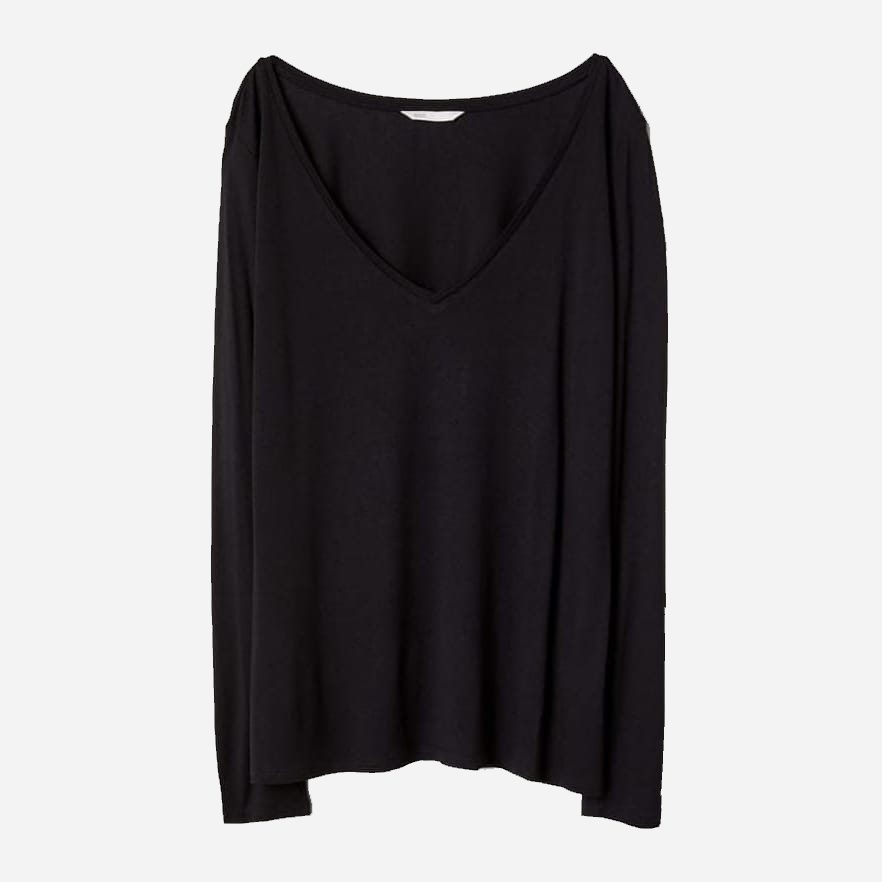 

Лонгслив H&M XAZ155824GYFL  Черный, Лонгслив H&M XAZ155824GYFL S Черный