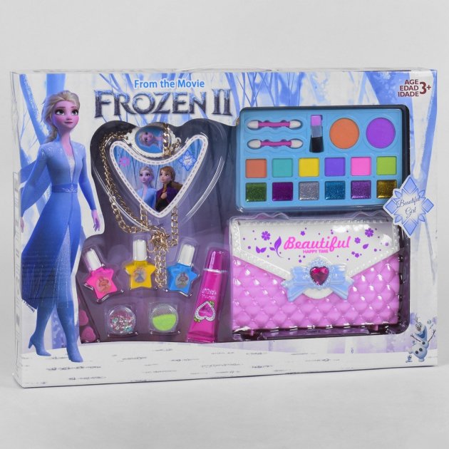 

Набор косметики в сумочке для девочек Frozen косметичка-сумочка (CS68E12): помада, тени