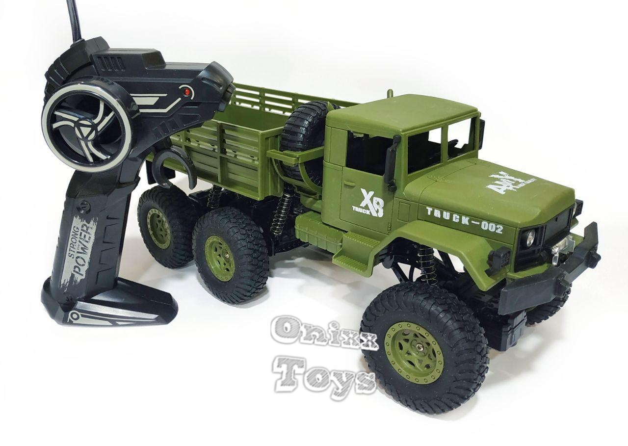 

Военная машина грузовик на радиоуправлении 4 WD, аккумулятор, свет, амортизаторы XB1002 Green
