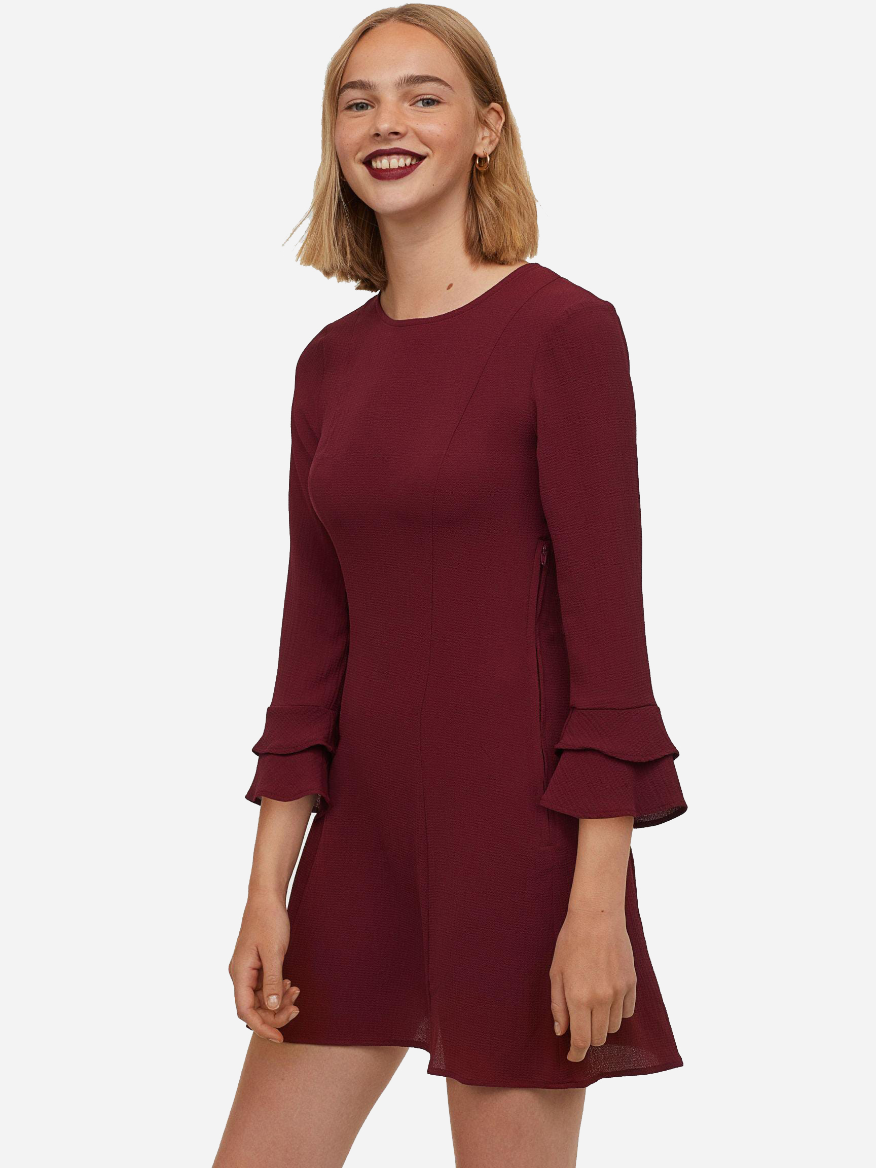 

Платье H&M XAZ179166HEHM  Бордовое, Платье H&M XAZ179166HEHM 36 Бордовое