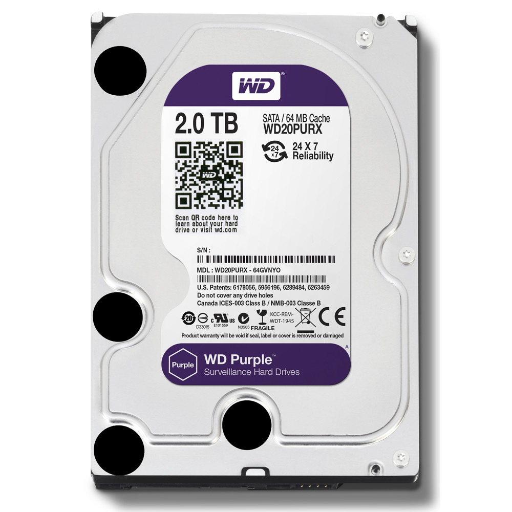 

Жесткий диск 2 TB WD Purple (WD20PURZ)