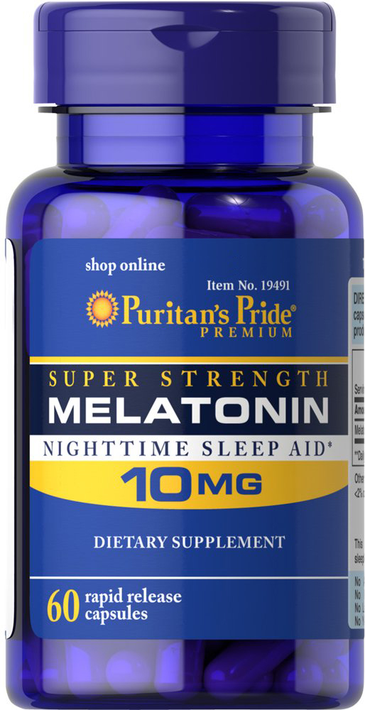 

Натуральная добавка Puritan's Pride Melatonin 10 мг 60 капсул (025077194919)