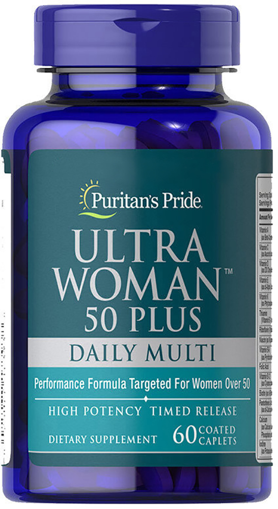 

Витамины Puritan's Pride Ultra Woman 50 Plus Multi-Vitamin 60 таблеток (025077173938)