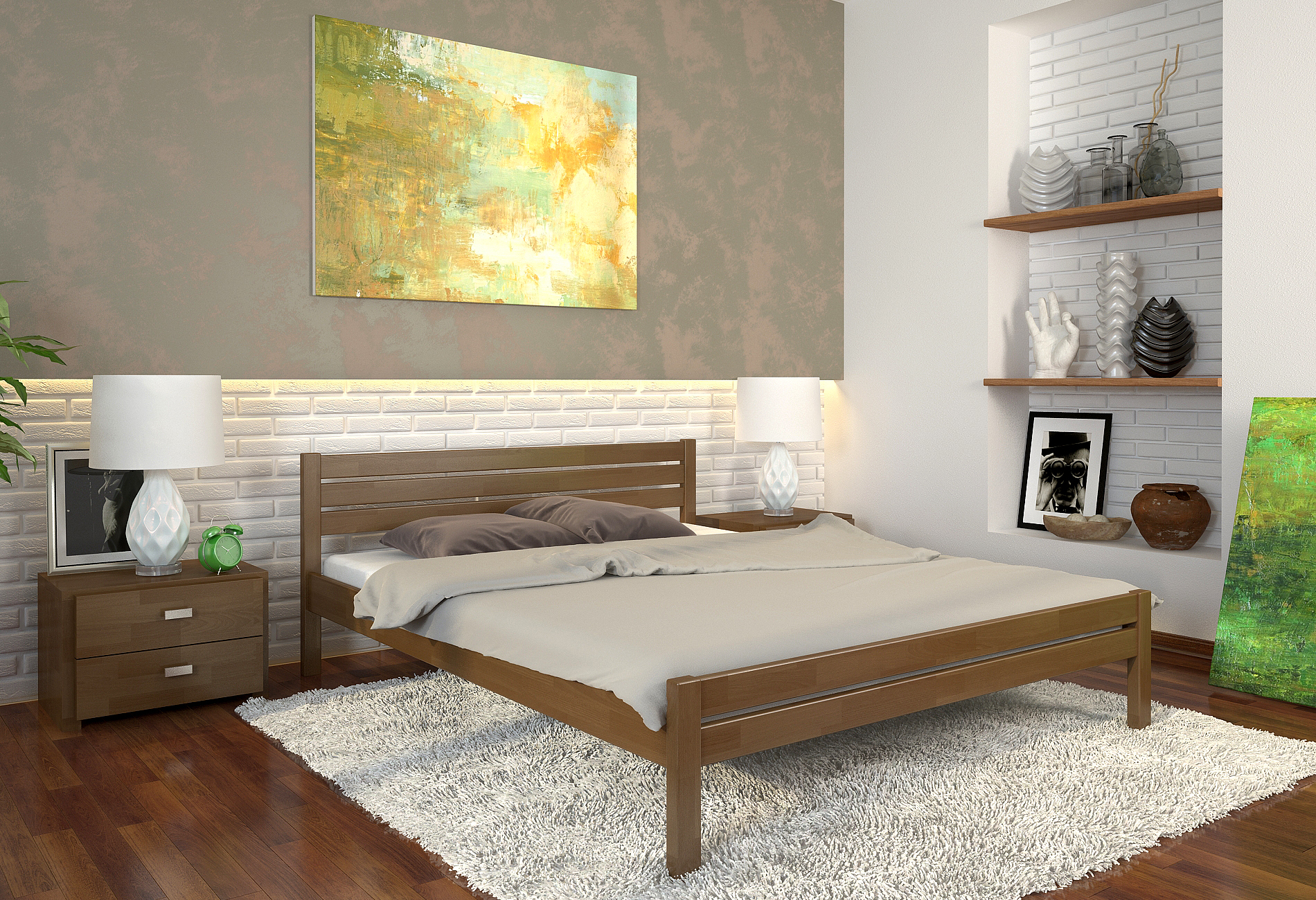 

Кровать Arbordrev Роял (160*200) бук Орех