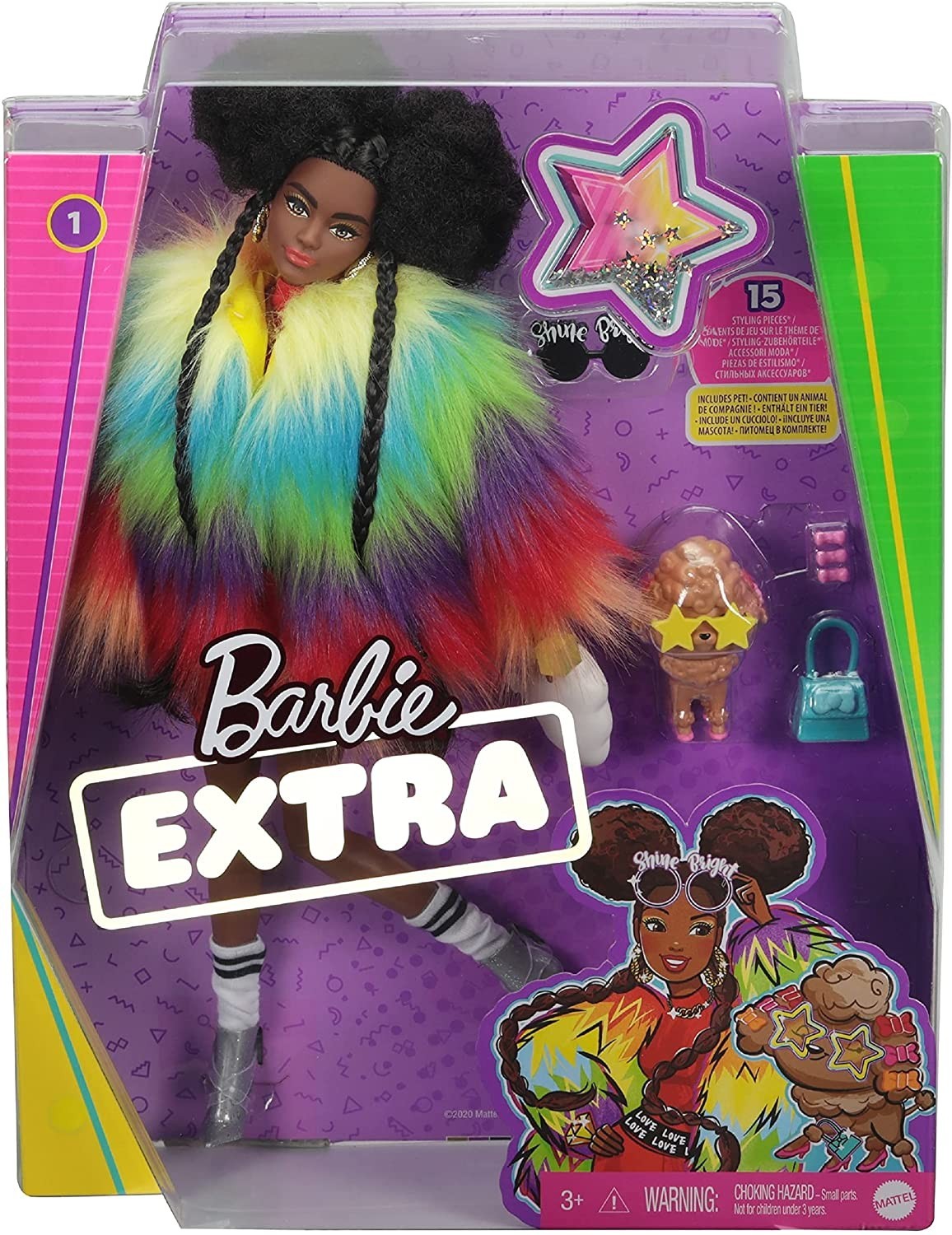 

Лялька Barbie Extra Style Модница в радужном пальто (GVR04) (887961931884)