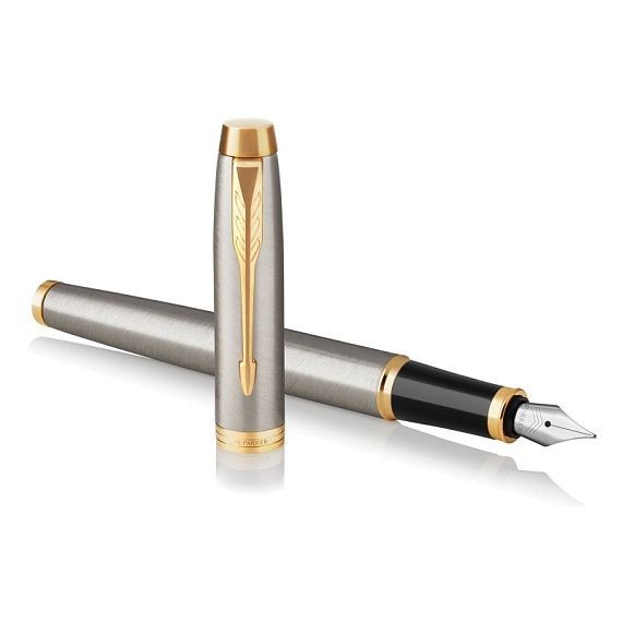 

Перьевая ручка Parker IM 17 Brushed Metal GT FP F 22 211