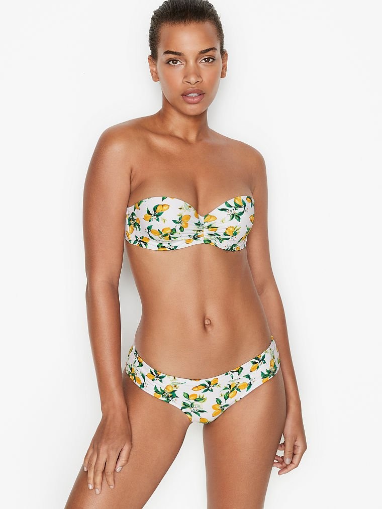 

Купальник раздельный женский Victoria's Secret 617823544 34B/M Белый/Зеленый/Золотистый