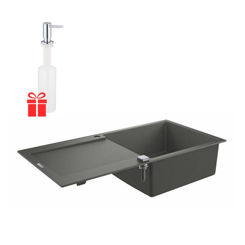 

Набор GroheEX Sink 31645AT0 гранитная мойка K500 1000 x 500 мм + Grohe EX Contemporary 40536000 дозатор жидкого мыла
