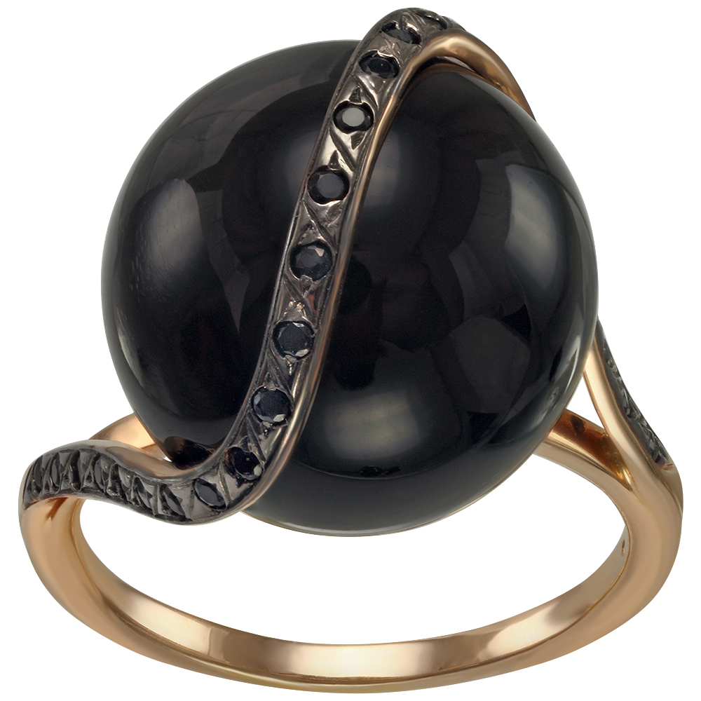 

Золотое кольцо с агатом и фианитами Tango Jewellery Company 369056 размер 18.5