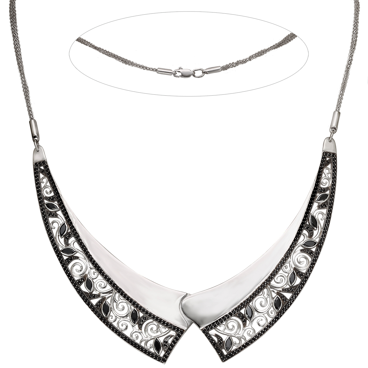 

Серебряное колье с фианитами Tango Jewellery Company 860166С размер 450