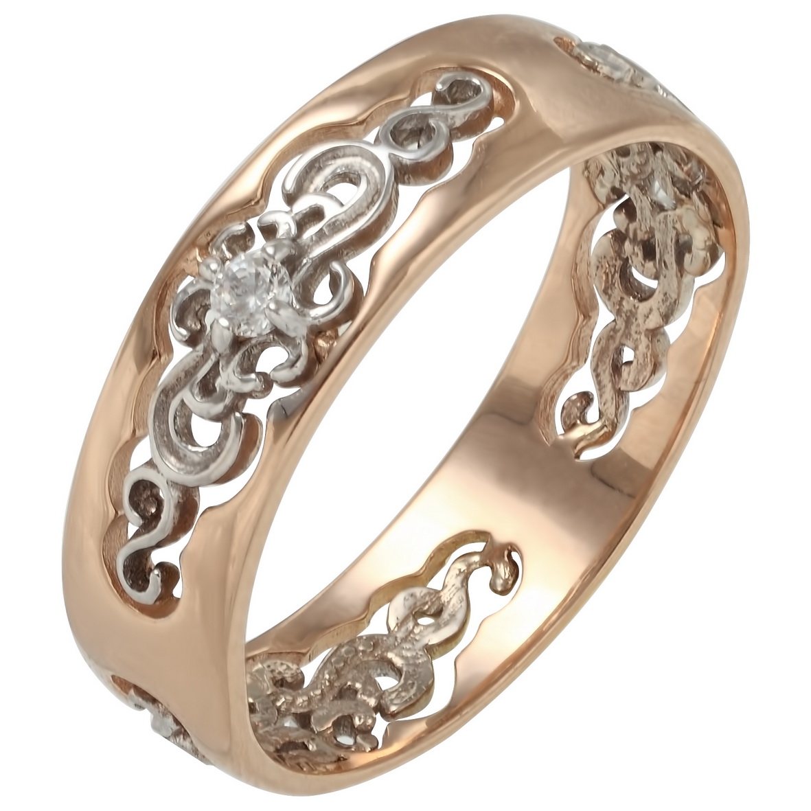 

Золотое кольцо с фианитами Tango Jewellery Company 330999 размер 18.5