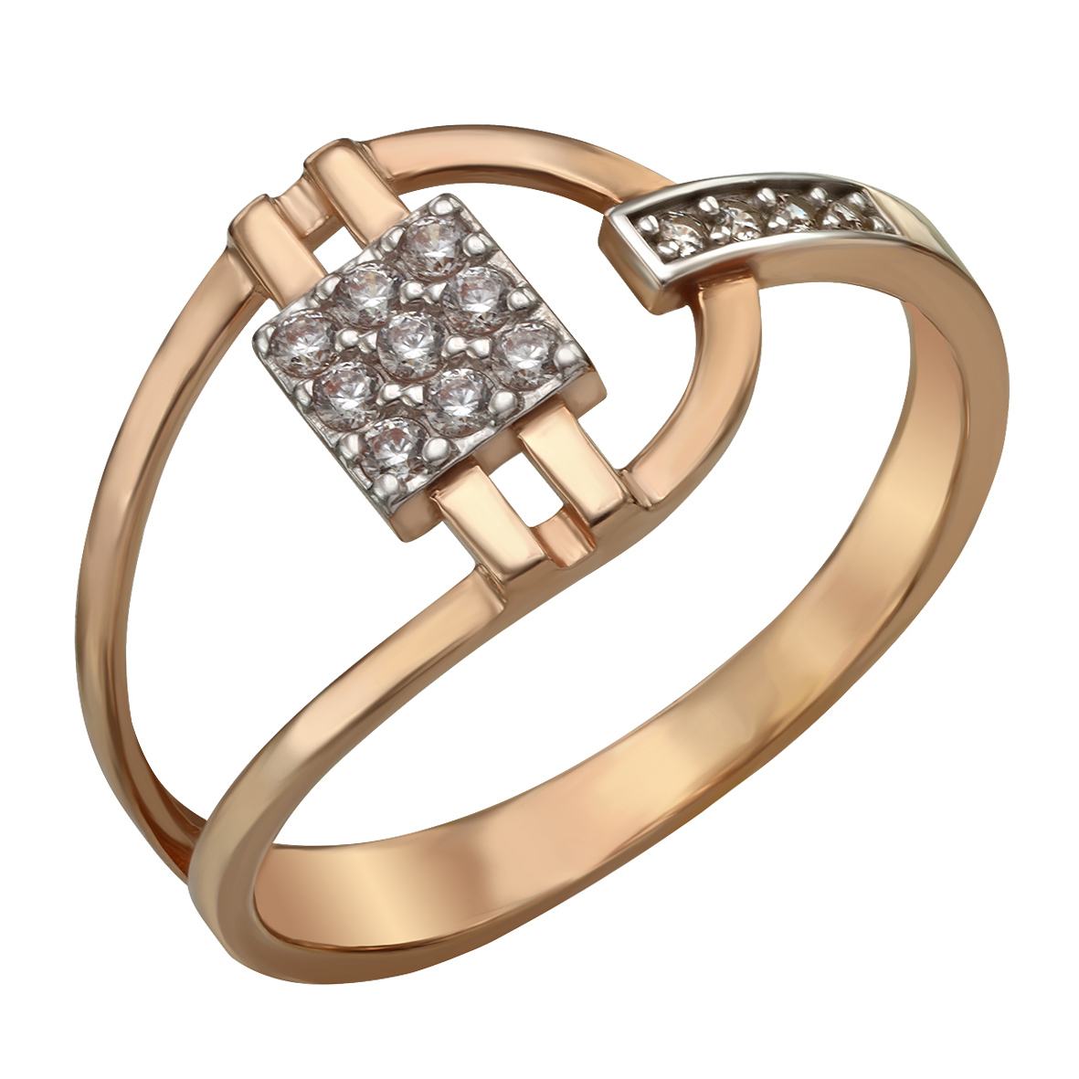 

Золотое кольцо "Элегантность" с фианитами Tango Jewellery Company 380428 размер 19