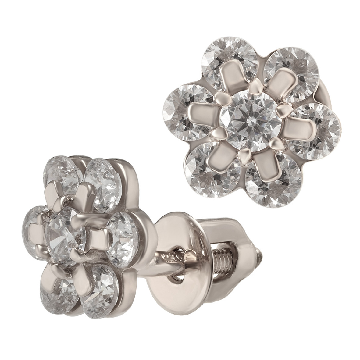 

Серебряные пуссеты с фианитами Tango Jewellery Company 520241С