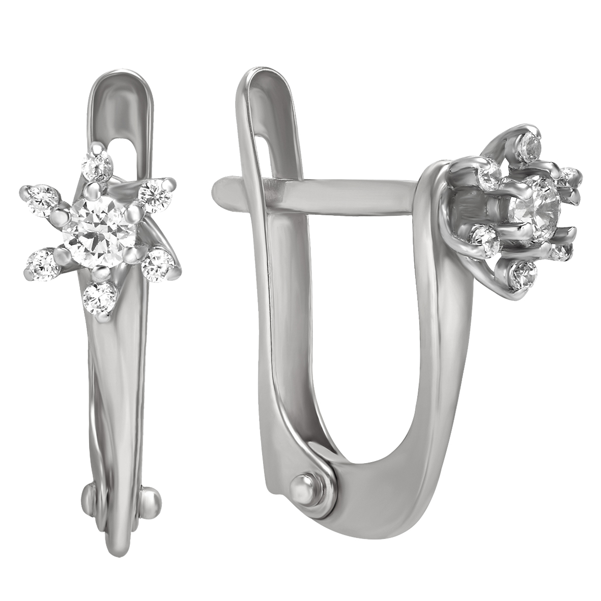 

Серьги в белом золоте с бриллиантами Tango Jewellery Company 770368В
