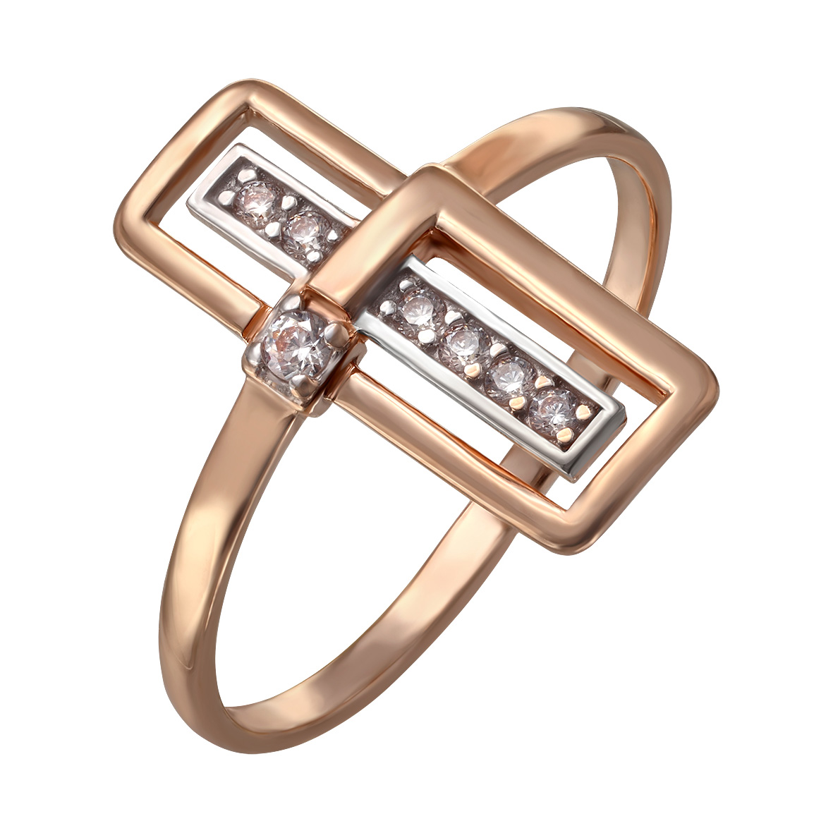 

Золотое кольцо "Элегантность" с фианитами Tango Jewellery Company 380470 размер 18