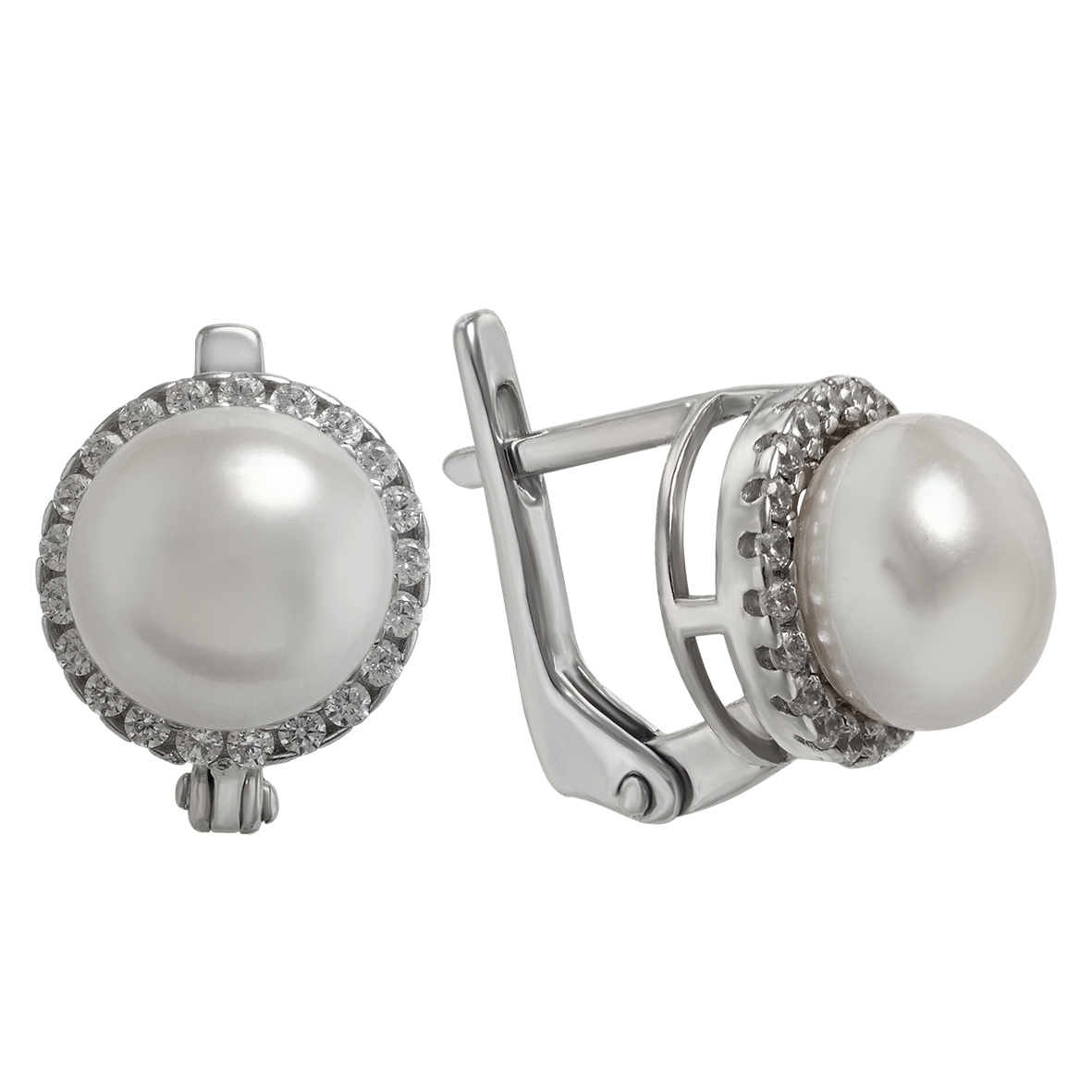

Серебряные серьги с жемчугом и фианитами Tango Jewellery Company 420258С