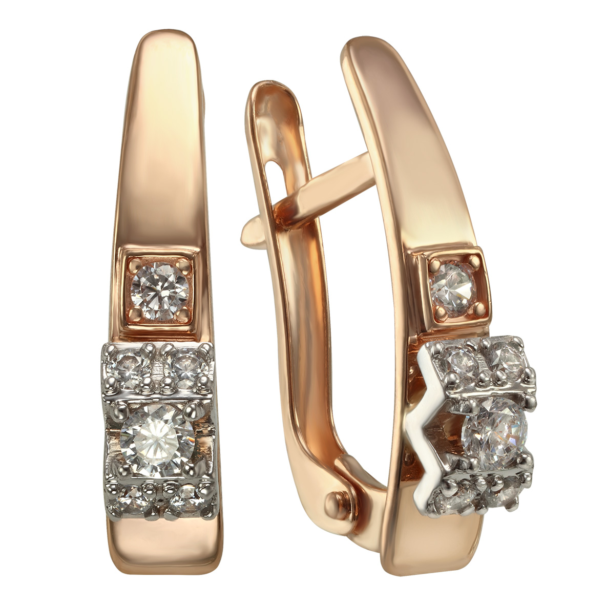 

Золотые серьги с фианитами Tango Jewellery Company 430912