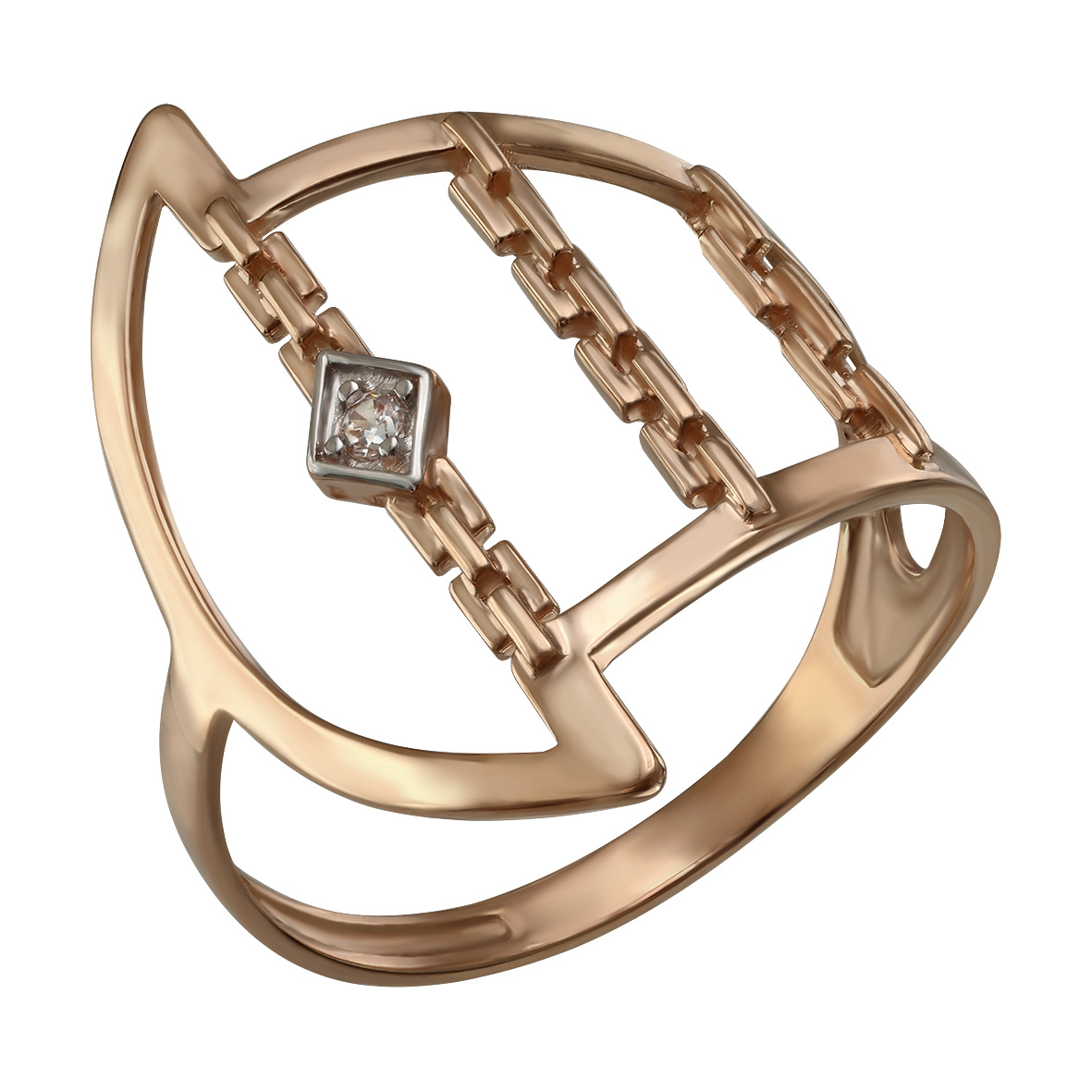 

Золотое кольцо с фианитом Tango Jewellery Company 380442 размер 19