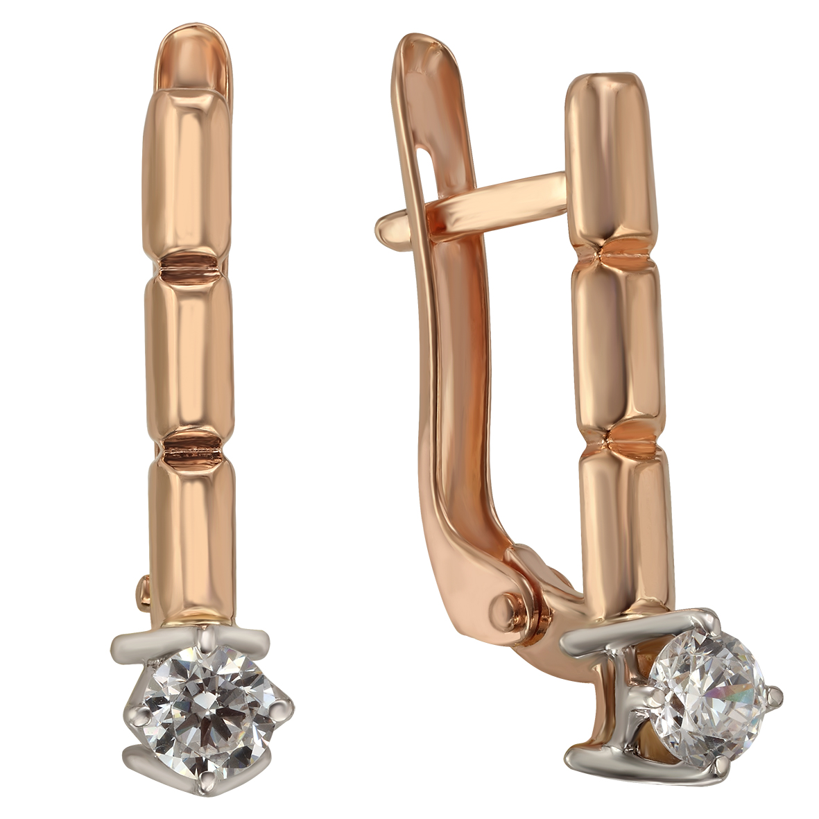 

Золотые серьги с фианитами Tango Jewellery Company 430977