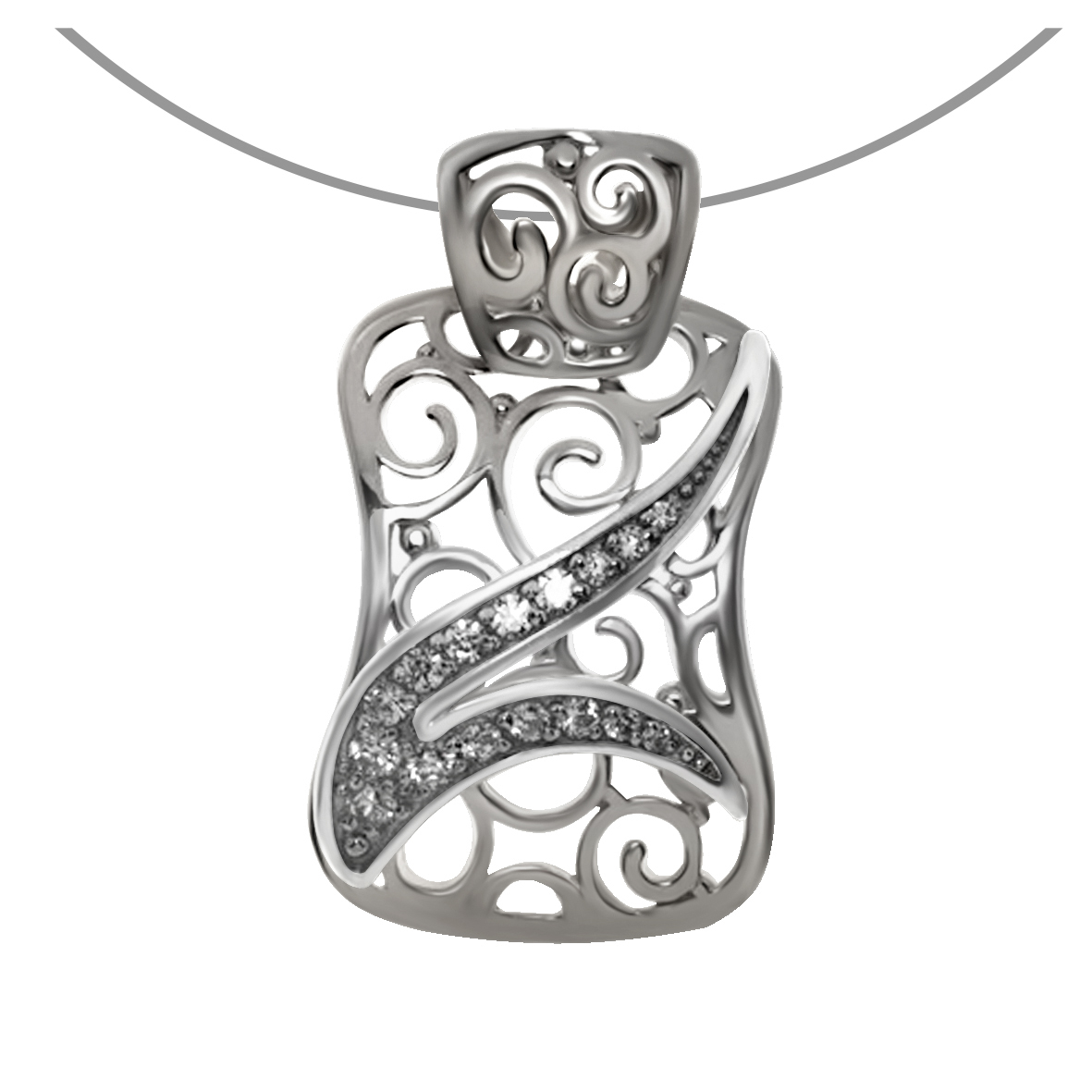 

Серебряная подвеска с фианитами Tango Jewellery Company 160216С