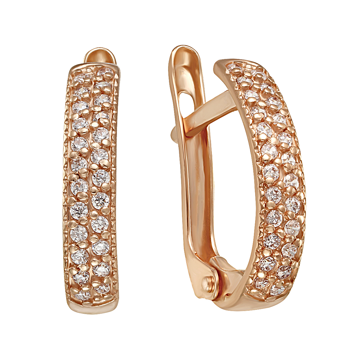 

Золотые серьги с фианитами Tango Jewellery Company 420934