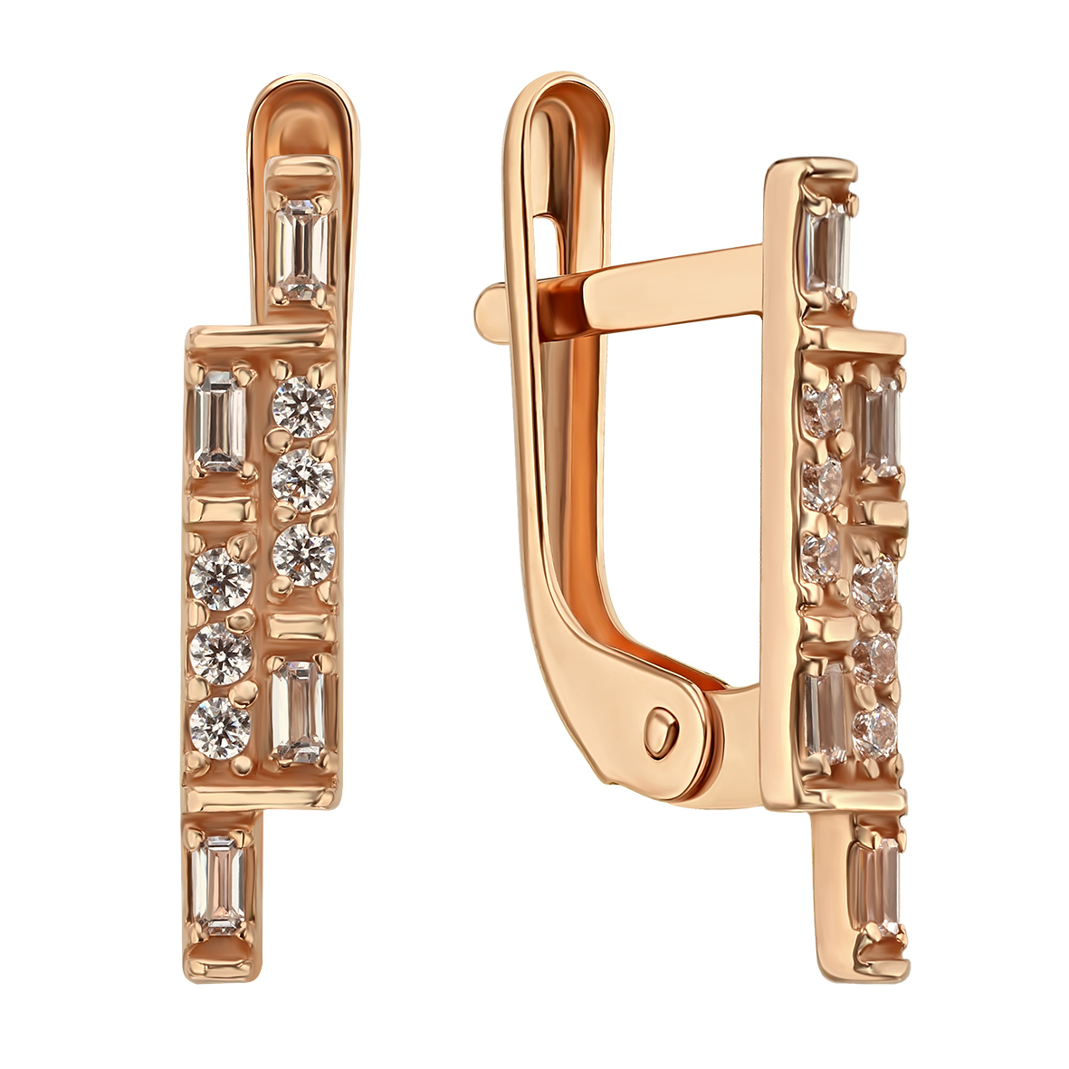 

Золотые серьги с фианитами Tango Jewellery Company 490029