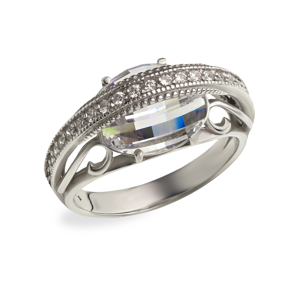 

Серебряное кольцо с фианитами Tango Jewellery Company 320845С размер 19