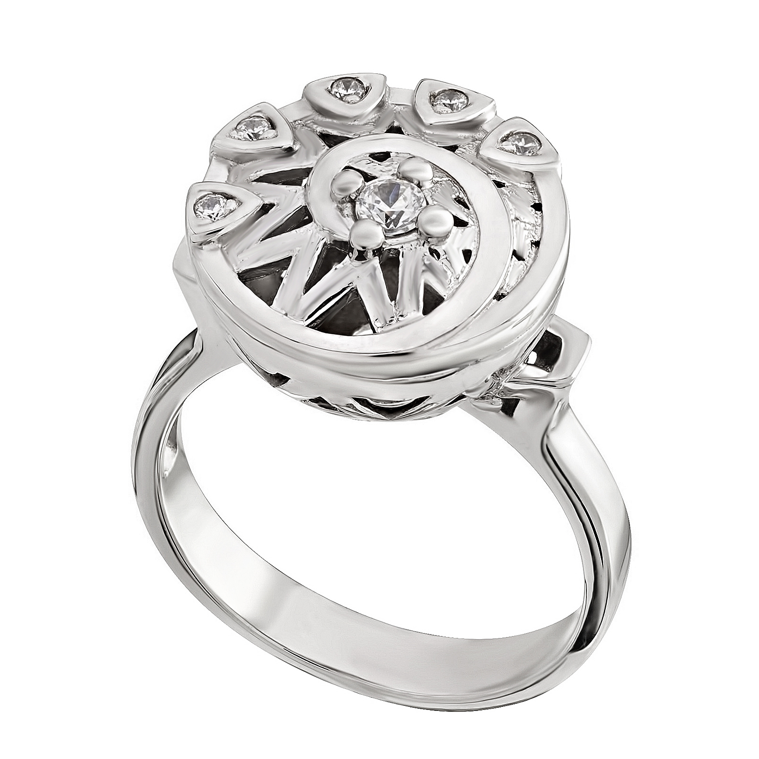 

Серебряное кольцо с фианитами Tango Jewellery Company 330845С размер 17.5