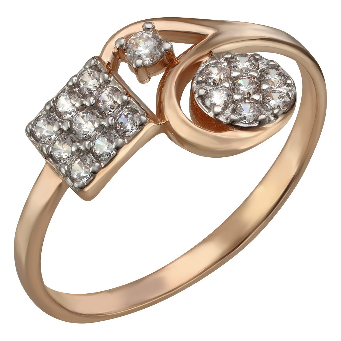 

Золотое кольцо "Элегантность" с фианитами Tango Jewellery Company 380433 размер 18.5