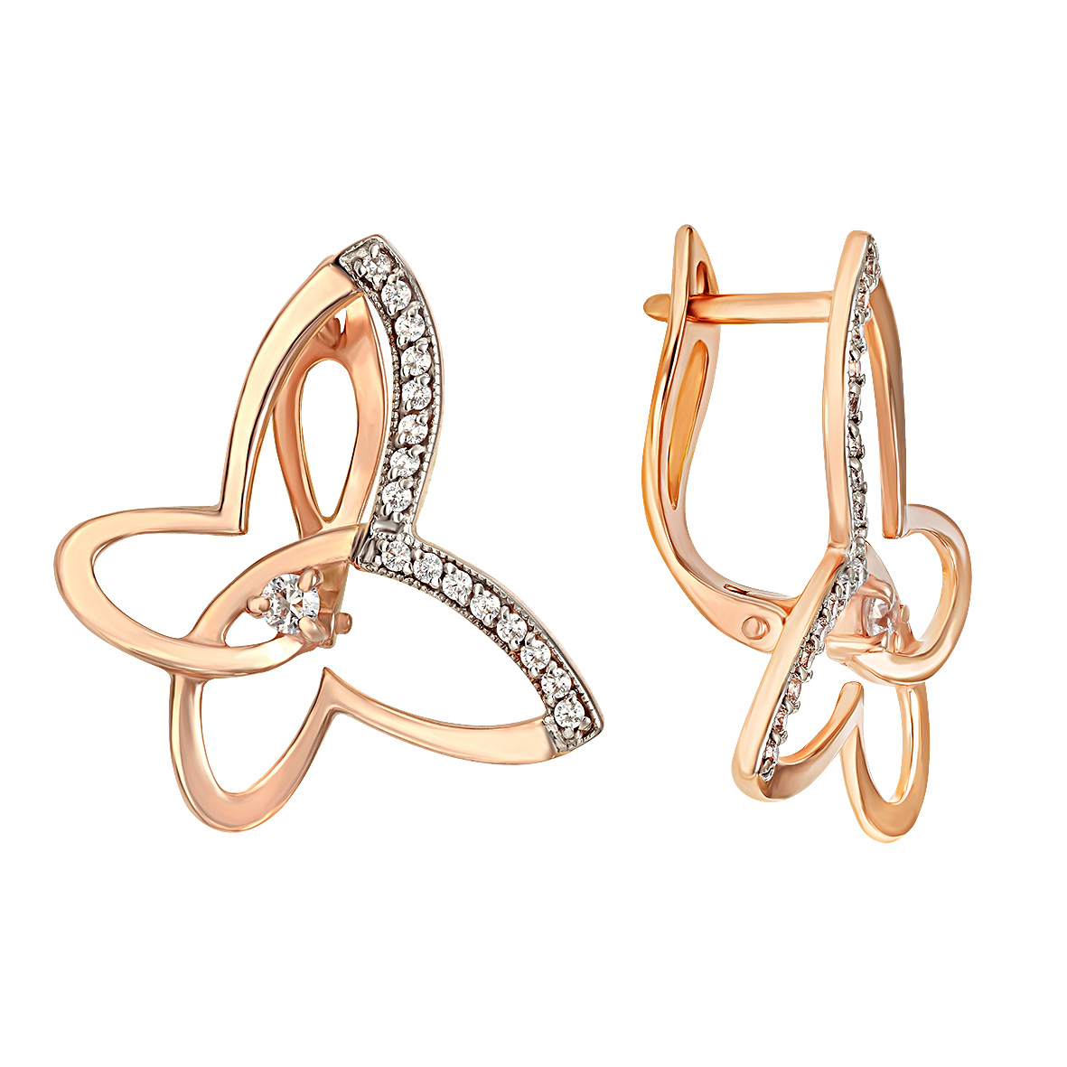 

Золотые серьги с бриллиантами Tango Jewellery Company 770264