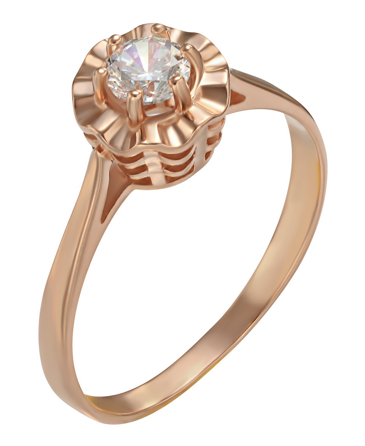 

Золотое кольцо с фианитом Tango Jewellery Company 380182 размер 16.5