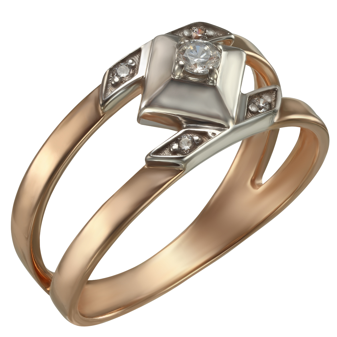 

Золотое кольцо с фианитами Tango Jewellery Company 350016 размер 18
