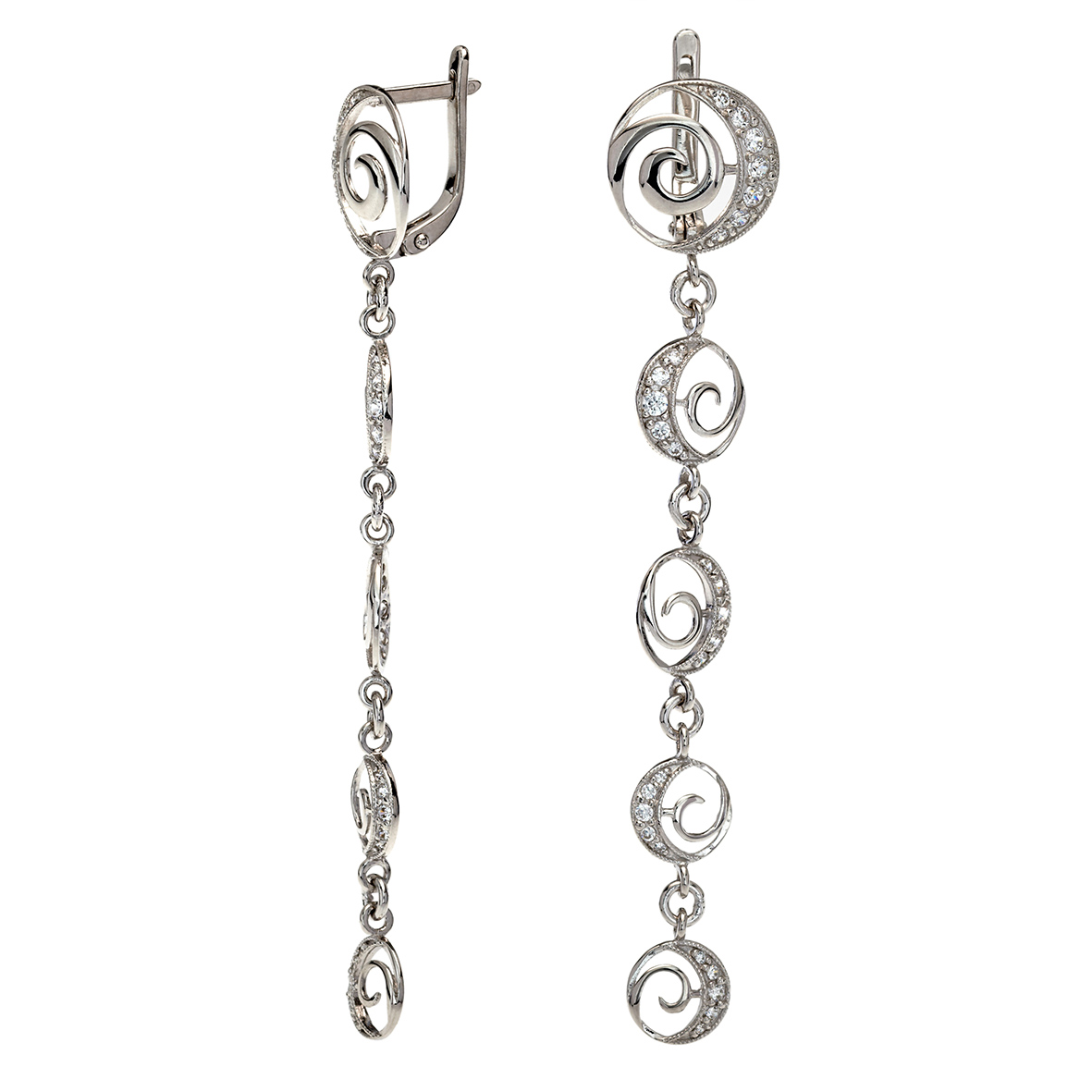 

Серебряные серьги с фианитами Tango Jewellery Company 420798С