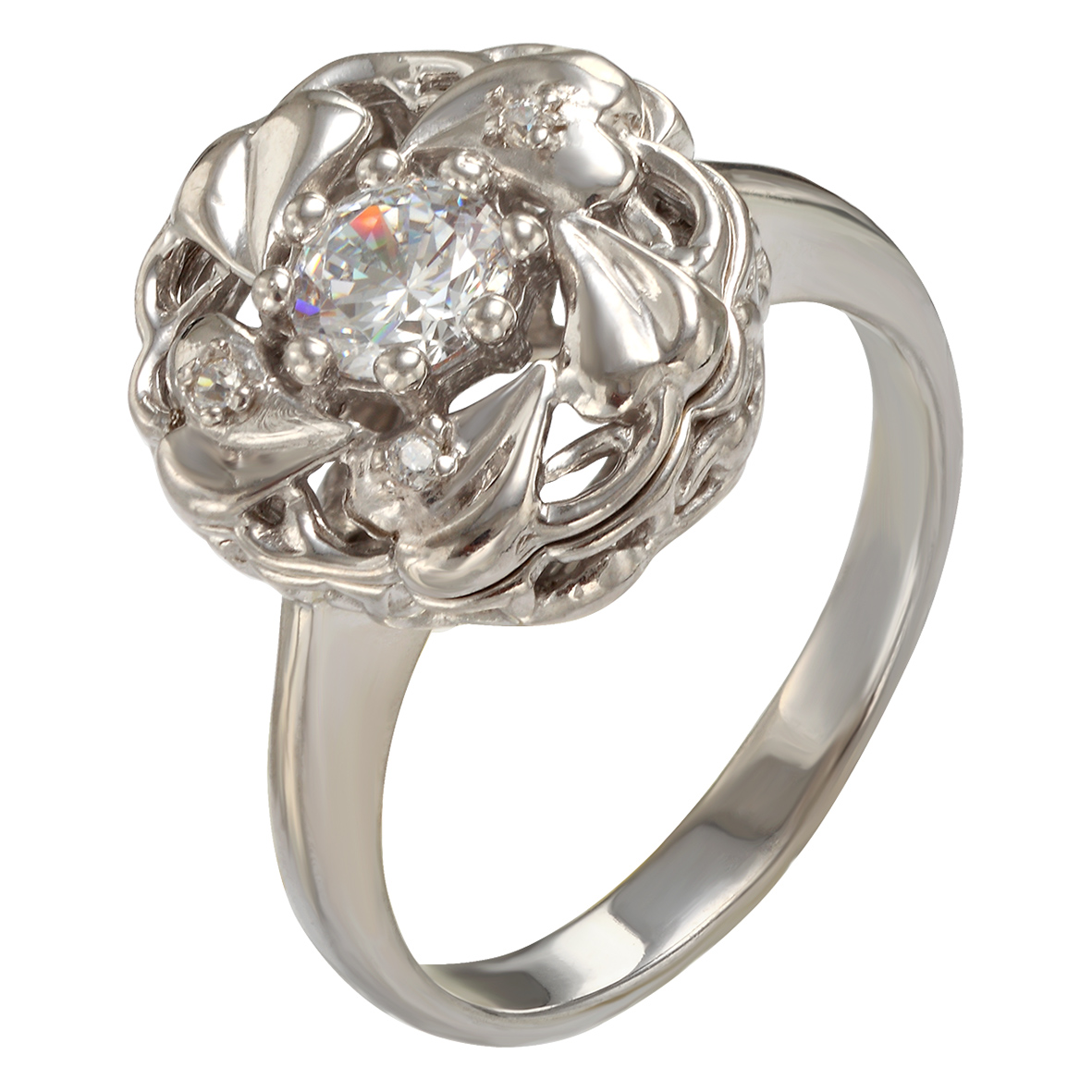 

Серебряное кольцо с фианитом Tango Jewellery Company 330878С размер 17.5