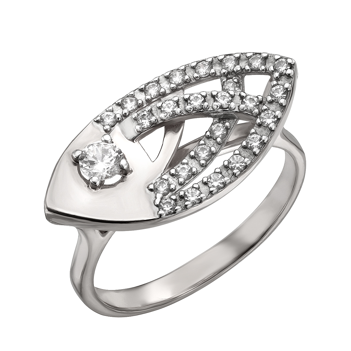 

Серебряное кольцо с фианитами Tango Jewellery Company 320871С размер 18